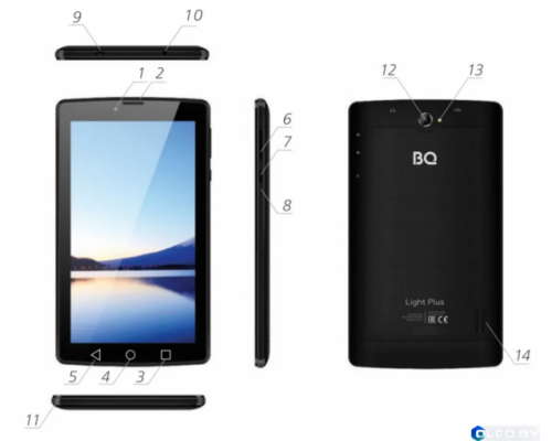 GPS- навигатор BQ-7038G Light Plus