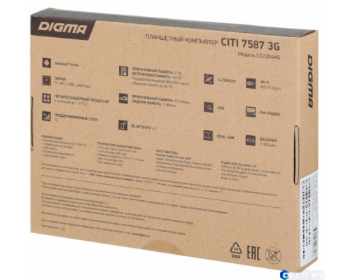GPS- навигатор Digma Citi 7587