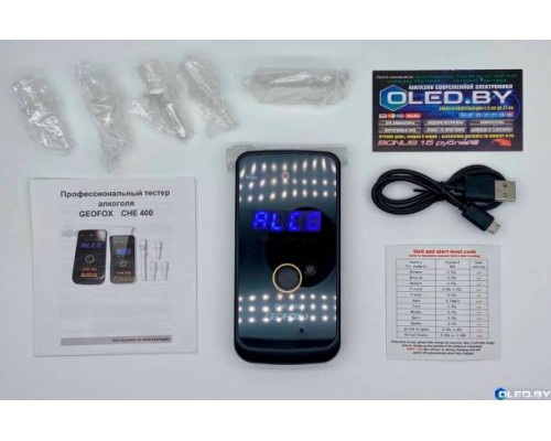 Алкотестер GEOFOX CHE 400
