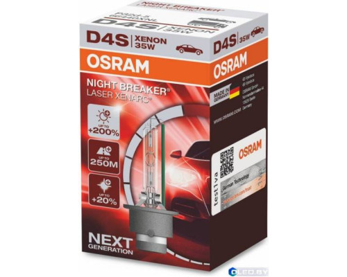 Лампа OSRAM D4S Xenarc Night Breaker Laser 42V-35W P32d-5 66440XNL