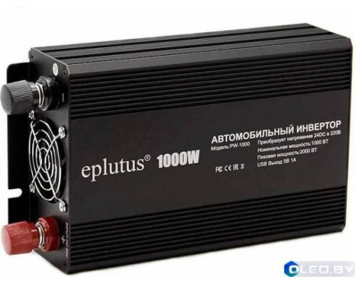 Автомобильный инвертор для грузовых машин на 24V Eplutus PW-1000