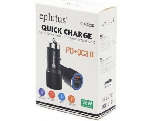Автомобильное зарядное устройство Eplutus CU-222Q