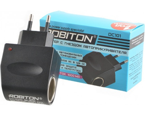 Сетевой адаптер с гнездом автоприкуривателяROBITON DC101