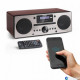 Микросистема Auna Harvard DAB / DAB + FM-тюнер CD-плеер USB Walnuss