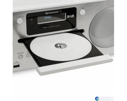 Микросистема Auna Harvard DAB / DAB + FM-тюнер CD-плеер USB WH