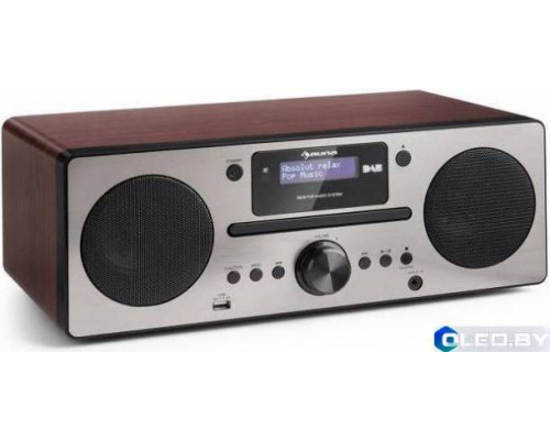 Микросистема Auna Harvard DAB / DAB + FM-тюнер CD-плеер USB Walnuss