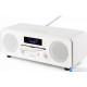 Настольный радиоприемник CD-плеер Auna Melodia CD DAB + / FM Bluetooth Будильник WH VT1