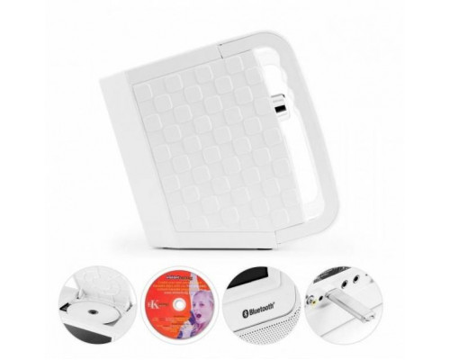 Караоке-система Auna DiscoFever LED Bluetooth 7 "TFT-Screen CD USB White