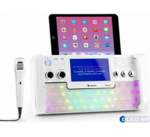 Караоке-система Auna DiscoFever LED Bluetooth 7 "TFT-Screen CD USB White