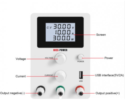 Лабораторный блок питания NICE-Power R-SPS3010D