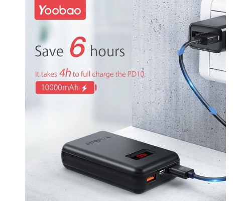 Внешний аккумулятор YOOBAO Power Bank PD10, 10000 mah