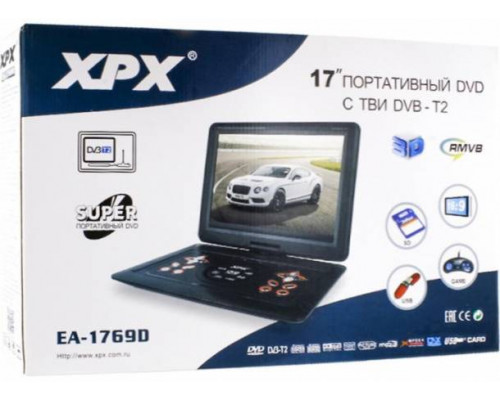 Портативный DVD-плеер XPX EA-1769DVB-T2 --новинка--