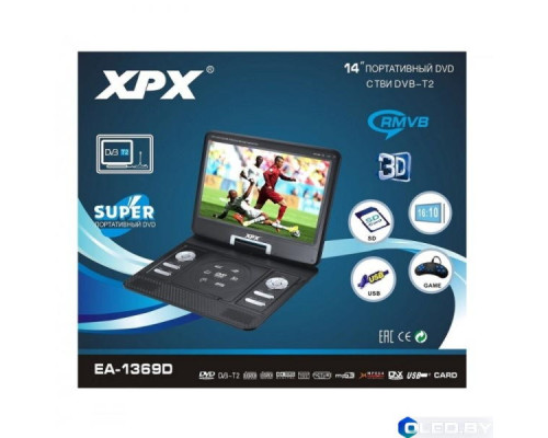 Портативный DVD-плеер XPX EA-1369DVB-T2