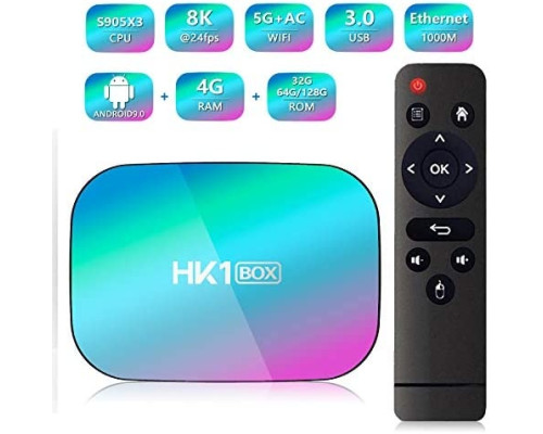 Смарт приставка TV BOX HK1 S905X3 64gb