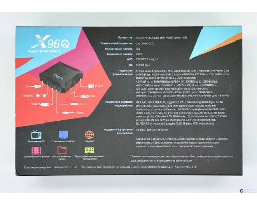Смарт приставка MIRU X96Q 2/16ГБ