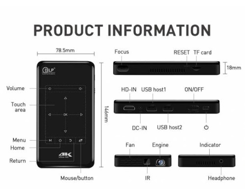 Проектор Android DLP P09