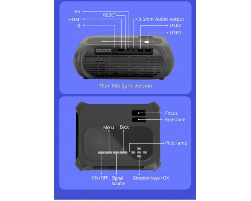 LED Проектор TouYinger T8A