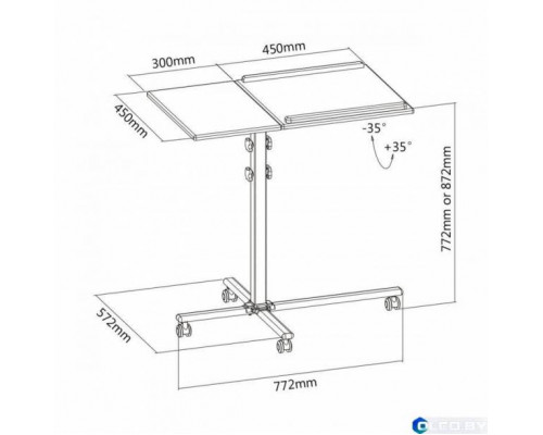 Кронштейн 2x3 Duo ST011
