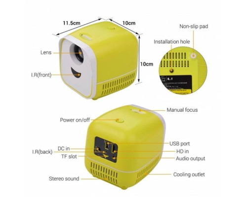 Переносной детский проектор-куб