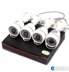 Комплект видеонаблюдения 4 камеры XPX K3904 1 MP