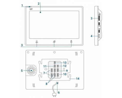 Видеодомофон CTV-M2703