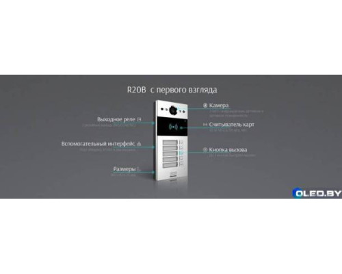 Вызывная панель многоабонентская Akuvox R20B
