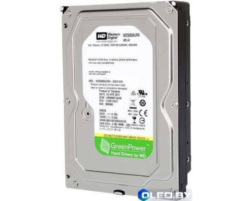 Жесткий диск WD AV 500GB WD5000AURX