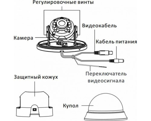 Видеокамера HD 2Mp HiWatch DS-T201 B