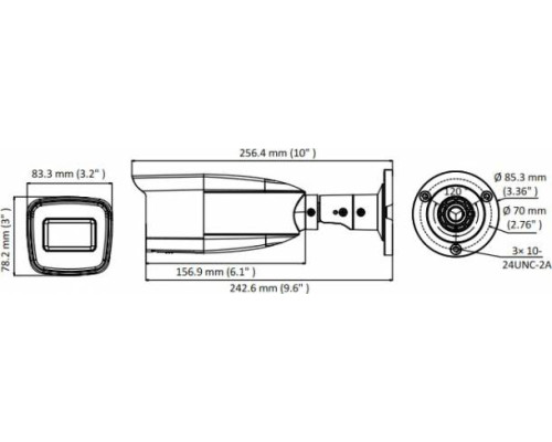 Видеокамера HD 2Mp HiWatch DS-T206 B