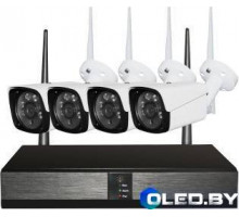 Беспроводной WiFi комплект видеонаблюдения 4 камеры LS-WIFI-KIT4 3Mp