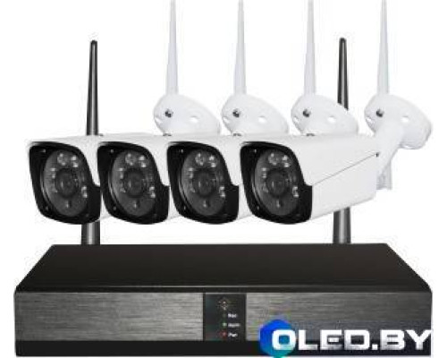 Беспроводной WiFi комплект видеонаблюдения 4 камеры LS-WIFI-KIT4 3Mp