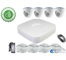 Комплект видеонаблюдения уличный 4 камеры Longse LS-AHD