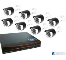 Комплект видеонаблюдения 8 камер XPX K3916 2 MP