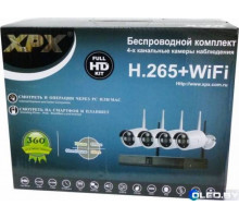 Беспроводной WiFi комплект видеонаблюдения 4 камеры XPX 3704