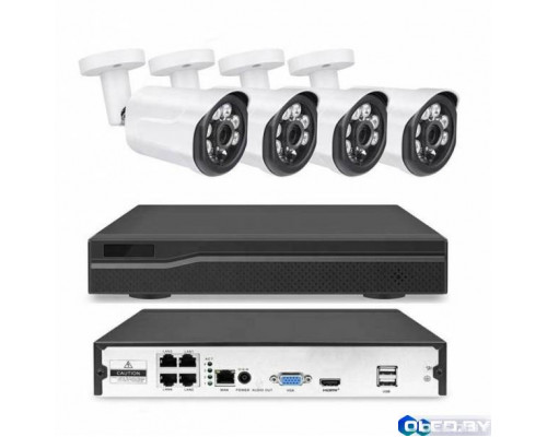 Комплект IP видеонаблюдения на 4 камеры XPX K3804 5 MP POE