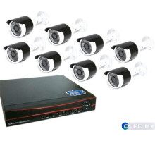 Комплект видеонаблюдения 8 камер XPX K3908 2 MP