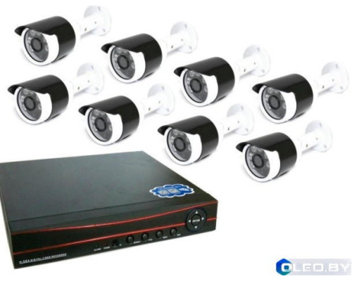 Комплект видеонаблюдения 8 камер XPX K3908 2 MP