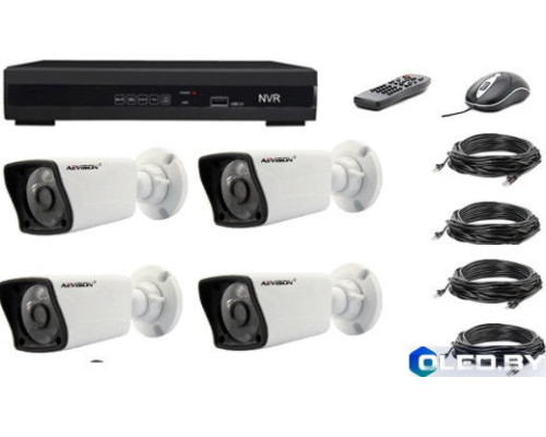 Комплект NVR + 4 IP 2Mp камеры VC-ARSENAL-4IP