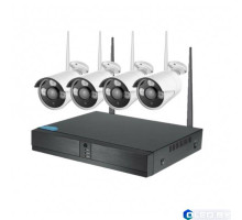 Беспроводной WiFi комплект видеонаблюдения 4 камеры XPX 3704 2Mp