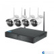 Беспроводной WiFi комплект видеонаблюдения 4 камеры XPX 3704 2Mp