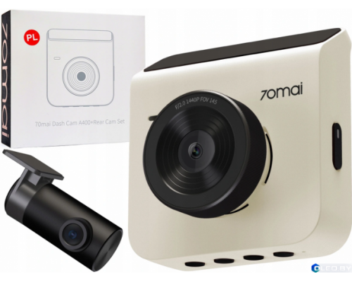 Видеорегистратор 70mai Dash Cam A400 + Rear Cam RC09 Ivory