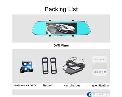 Зеркало видеорегистратор XPX ZX819